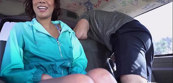  Pretty amateur London Tisdale pickedup for car sex